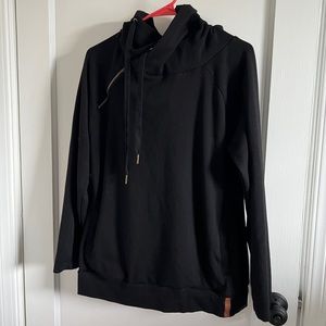 Ampersand Avenue Asymmetrical Zip Double Hoodie XL